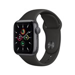 Ficha técnica e caractérísticas do produto Apple Watch SE (GPS) 44mm Caixa Cinza-espacial de Alumínio com Pulseira Esportiva Preta