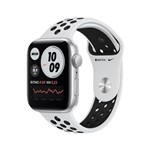 Apple Watch SE Nike+ GPS, 44 Mm, Alumínio Prata, Pulseira Esportiva Platina / Preto - MYYH2BE/A