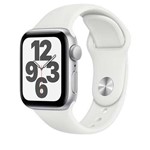 Ficha técnica e caractérísticas do produto Apple Watch SE Prata com Pulseira Esportiva Branca, 40 Mm, Bluetooth e 32 GB - MYDM2BE/A