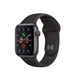 Apple Watch Serie 5 40mm Gps Alumínio Cinza Espacial, Pulseira Esportiva Preto