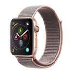 Ficha técnica e caractérísticas do produto Apple Watch Series 4, 44 Mm, Alumínio Dourado, Pulseira Esportiva Loop Rosa e Fecho Ajustável - MU6G