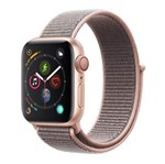 Apple Watch Series 4 Cellular, 40 Mm, Alumínio Dourado, Pulseira Esportiva Loop Rosa e Fecho Ajustável - Mtvh2bz/A