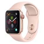 Ficha técnica e caractérísticas do produto Apple Watch Series 4 Cellular, 40 Mm, Alumínio Dourado, Pulseira Esportiva Rosa e Fecho Clássico - Mtvg2bz/A