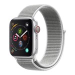 Apple Watch Series 4 Cellular, 40 Mm, Alumínio Prata, Pulseira Esportiva Loop Cinza e Fecho Ajustável - Mtvc2bz/a