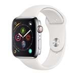 Apple Watch Series 4 Cellular, 44 Mm, Aço Inoxidável Prata, Pulseira Esportiva Branca e Fecho Clássico - Mtx02bz/a