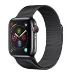 Ficha técnica e caractérísticas do produto Apple Watch Series 4 Cellular + GPS, 40 Mm, Aço Inoxidável Cinza Espacial, Pulseira de Aço Inoxidável Preta