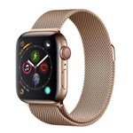 Ficha técnica e caractérísticas do produto Apple Watch Series 4 Cellular + GPS, 40 Mm, Aço Inoxidável Dourado, Pulseira de Aço Inoxidável Dourado