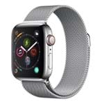 Apple Watch Series 4 Cellular + GPS, 40 Mm, Aço Inoxidável Prata, Pulseira de Aço Inoxidável Prata