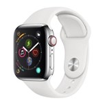 Ficha técnica e caractérísticas do produto Apple Watch Series 4 Cellular + GPS, 40 Mm, Aço Inoxidável, Pulseira Esportiva
