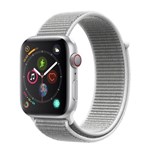 Ficha técnica e caractérísticas do produto Apple Watch Series 4 Cellular + GPS, 44 Mm, Alumínio Prata, Pulseira Esportiva Loop Cinza