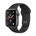 Ficha técnica e caractérísticas do produto Apple Watch Series 4 Cinza Espacial GPS em Alumínio e Pulseira Esportiva Preta 40 Mm