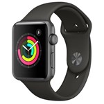 Ficha técnica e caractérísticas do produto Apple Watch Series 3, 42 Mm, Alumínio Cinza Espacial, Pulseira Esportiva Cinza e Fecho Clássico - MR362BZ/A