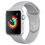 Ficha técnica e caractérísticas do produto Apple Watch Series 3, 42 Mm, Alumínio Prata, Pulseira Esportiva Névoa e Fecho Clássico - MQL02BZ/A