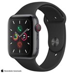 Apple Watch Series 5 com Pulseira Sport Band Cinza Espacial 44mm Bluetooth e 32 GB