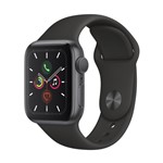 Ficha técnica e caractérísticas do produto Apple Watch Series 5 (GPS) - 40mm - Caixa Cinza-espacial de Alumínio com Pulseira Esportiva Preta