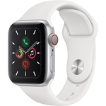 Ficha técnica e caractérísticas do produto Apple Watch Series 5 (gps + Cellular) - 40mm - Caixa Prateada De Alumínio Com Pulseira Esportiva Branca