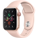 Apple Watch Series 5 Gps + Cellular, 40mm Gold Aluminium Case With Pink Sand Sport Band - S/m & M/l
