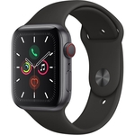 Apple Watch Series 5 Gps + Cellular, 44mm Space Grey Aluminium Case With Black Sport Band - S/m & M/l