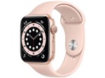 Ficha técnica e caractérísticas do produto Apple Watch Series 6 44mm Dourada GPS - Pulseira Esportiva Areia-rosa