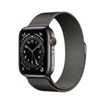 Ficha técnica e caractérísticas do produto Apple Watch Series 6 Cellular + GPS, 44 Mm, Aço Inoxidável Grafite, Pulseira Estilo Milanês Grafite