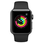 Ficha técnica e caractérísticas do produto Apple Watch Series 3, 38 Mm, Alumínio Cinza Espacial - MTF02BZ/A