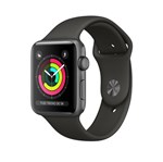 Ficha técnica e caractérísticas do produto Apple Watch Series 3 38 Mm de Alumínio Cinza Espacial e Pulseira Esportiva Cinza Mr352bz/A