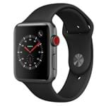 Ficha técnica e caractérísticas do produto Apple Watch Series 3 Cellular, 42 Mm, Alumínio Cinza Espacial, Pulseira Esportiva Preto e Fecho Clás