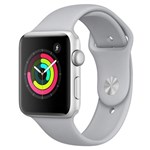 Ficha técnica e caractérísticas do produto Apple Watch Series 3, GPS, 42 Mm, Alumínio Prata, Pulseira Esportiva Névoa