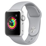 Ficha técnica e caractérísticas do produto Apple Watch Series 3, GPS, 38 Mm, Alumínio Prata, Pulseira Esportiva Branca