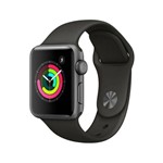 Ficha técnica e caractérísticas do produto Apple Watch Series 3 GPS - 38 Mm Caixa Cinza-espacial de Alumínio com Pulseira Esportiva Preta