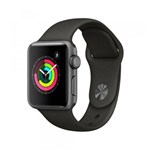 Ficha técnica e caractérísticas do produto Apple Watch Series 3 (GPS) - 38mm - Caixa Cinza-espacial com Pulseira Esportiva