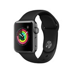 Ficha técnica e caractérísticas do produto Apple Watch Series 3 (GPS) 38mm Caixa Prateada - Alumínio Pulseira Esportiva