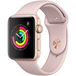 Ficha técnica e caractérísticas do produto Apple Watch Series 3 GPS com Pulseira Esportiva Dourado e Rosa - 42 Mm