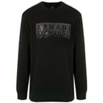 Ficha técnica e caractérísticas do produto Armani Exchange Moletom com Aplicação - Preto