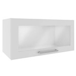 Armário Aéreo 1 Porta de Vidro 70x33 Cm 0867 Branco - Genialflex