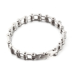 Ficha técnica e caractérísticas do produto Arrefecer Titanium pulseira de aço Chain Link Homens do clássico pulseira Bangle