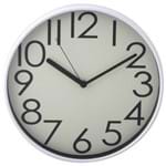 Ficha técnica e caractérísticas do produto At Time Relógio Parede 30 Cm Branco/preto