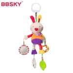 Ficha técnica e caractérísticas do produto Baby Windbell Cartoon Animal Stroller Hanging Bell Newborn Wind Chime Comfort Plush Toy