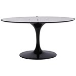 Ficha técnica e caractérísticas do produto Base de Mesa Jantar Saarinen Oval - PRETO