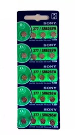 Ficha técnica e caractérísticas do produto Bateria Pilha para Relógio 377 SR626 Sony Original Cartela com 20 Peças