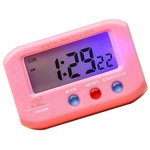 Ficha técnica e caractérísticas do produto Bateria Relógio De Quartzo Relógio De Viagem Relógio De Mesa Para Carro Vehical Home Pink