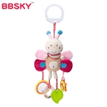 Ficha técnica e caractérísticas do produto Bebê Windbell dos desenhos animados Stroller animal Pendurar Sino recém-nascido Wind Chime Comfort Plush Toy