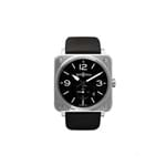 Bell & Ross Relógio BR S Steel - BLACK B BLACK