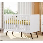 Ficha técnica e caractérísticas do produto Berço Infantil Mini Cama Retrô 28575 Branco Qmovi