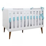 Ficha técnica e caractérísticas do produto Berço Mini Cama Retrô Theo - Branco - Reller