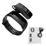 Ficha técnica e caractérísticas do produto Amyove Bluetooth Y3 Cor Headset conversa inteligente da banda pulseira Heart Rate Monitor Sports relógio inteligente Passometer de Fitness Rastreador Pulseira