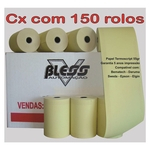 Ficha técnica e caractérísticas do produto Bobina Térmica 80x40 - 150 Rolos - Amarela