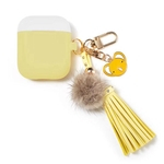 Bola bonito Fur Tassel silicone fone de ouvido Caso Capa protetora Keychain Para a Apple Airpods (Airpods não incluído)