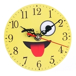 Ficha técnica e caractérísticas do produto Bonito Emoji Rodada Quarto Relógio Moda dos desenhos animados Emoji Decoração Relógio de parede
