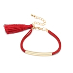 Ficha técnica e caractérísticas do produto Bonito Tassel Estilo ajustável Charm Bracelet Feminino Engagement Bracelet Bangle